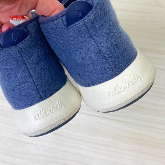 Allbirds navy Blue High top wool runner up Mizzles sneakers tennis shoes size 9 - Picture 10 of 10